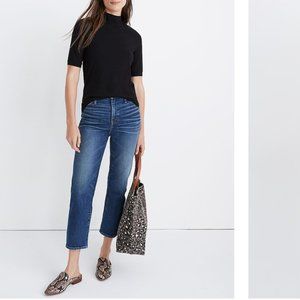 Madewell- Drapey Mockneck Top SMALL